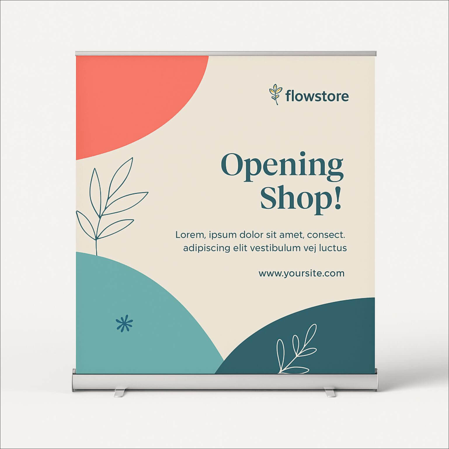 6x6 Feet Roll Up Standee