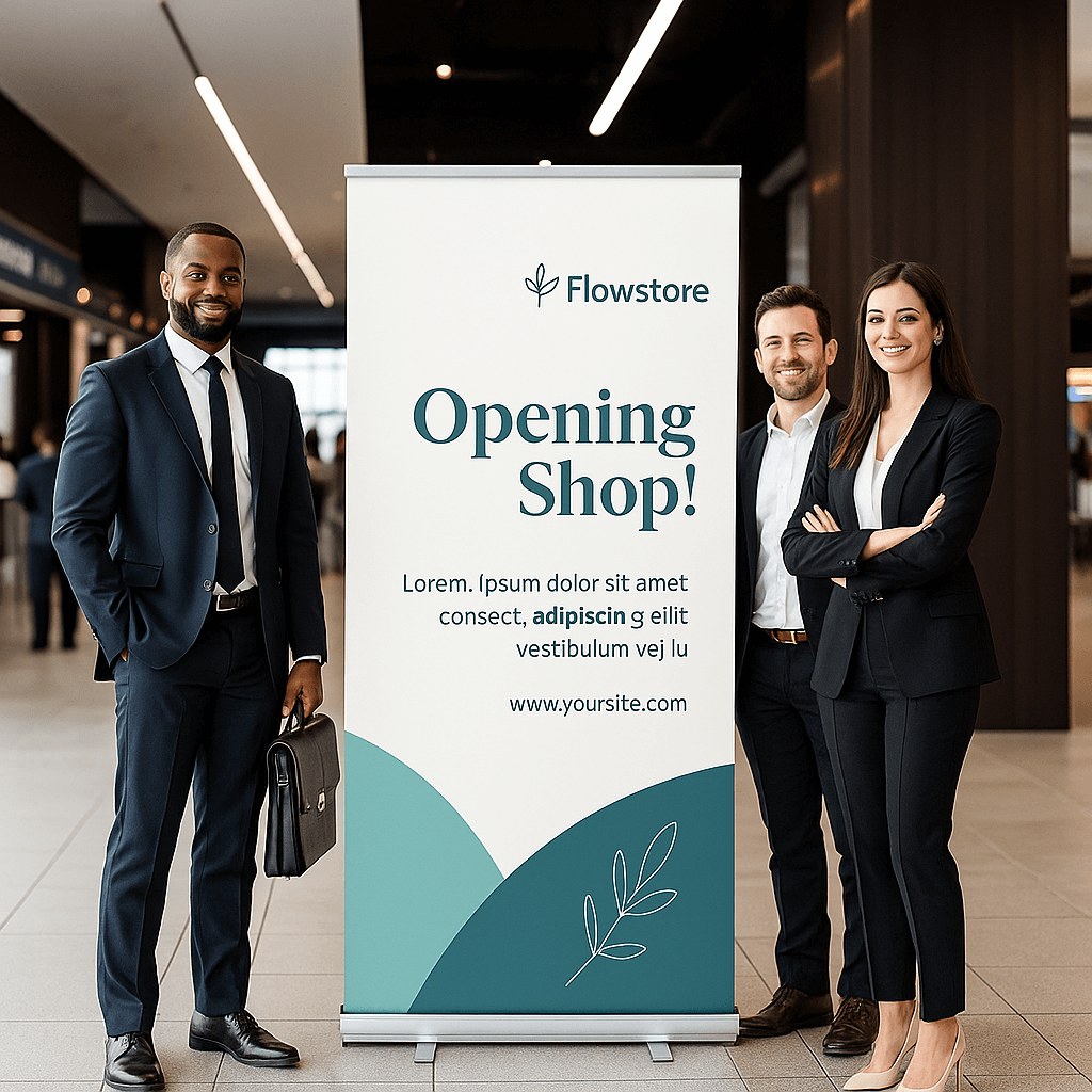 premium digital roll up standee