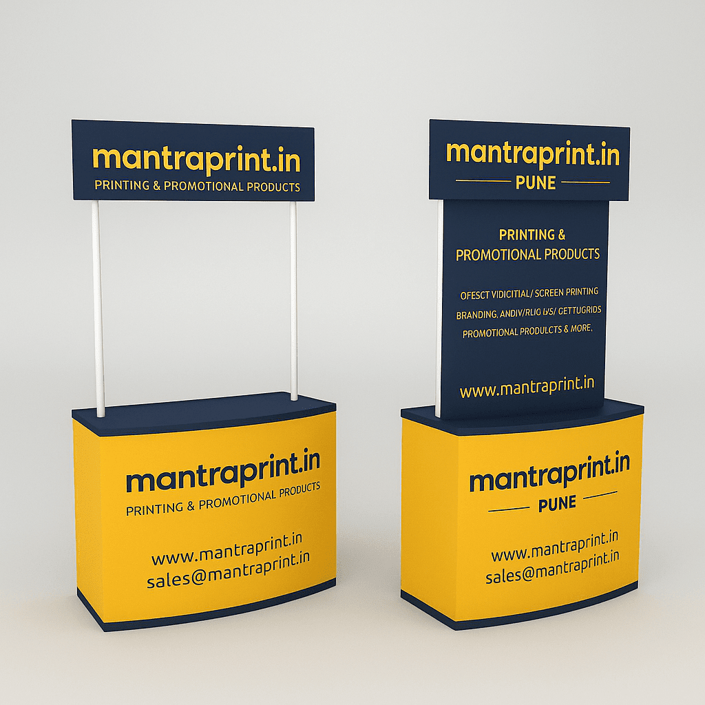 promotional table gurgaon foldable event counter mantraprint