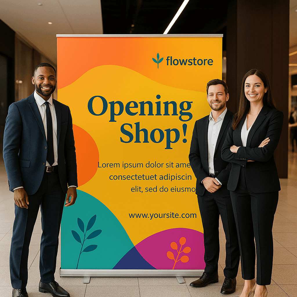 6x6 Feet Roll Up Standee