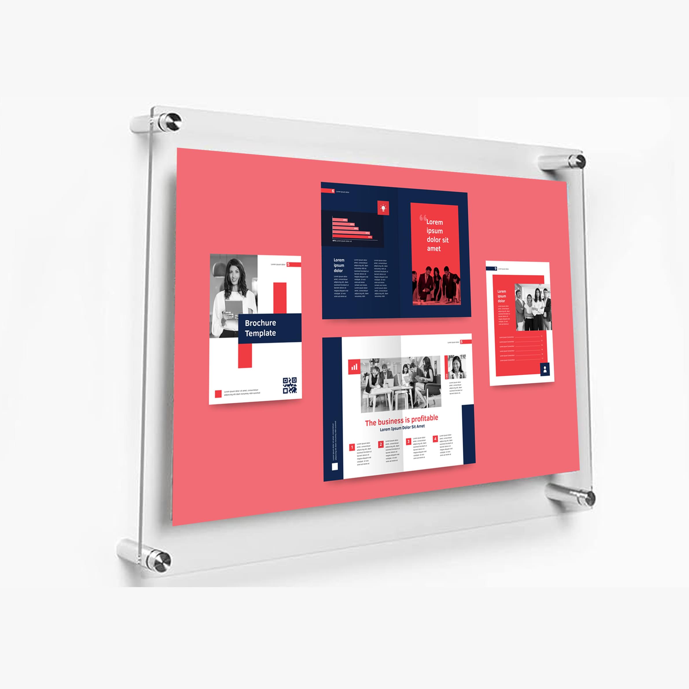 Premium acrylic sandwich display board