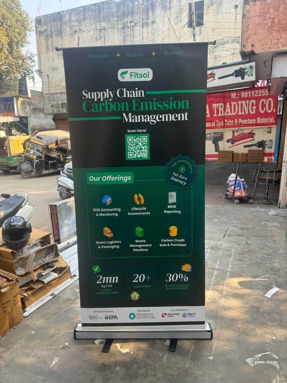 digital printed roll up standee