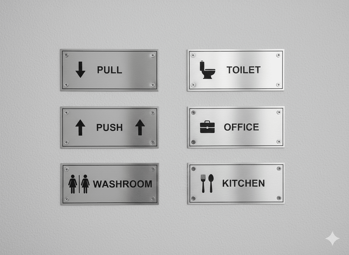 SS Sign Board – Premium Stainless Steel Signage - Image 2